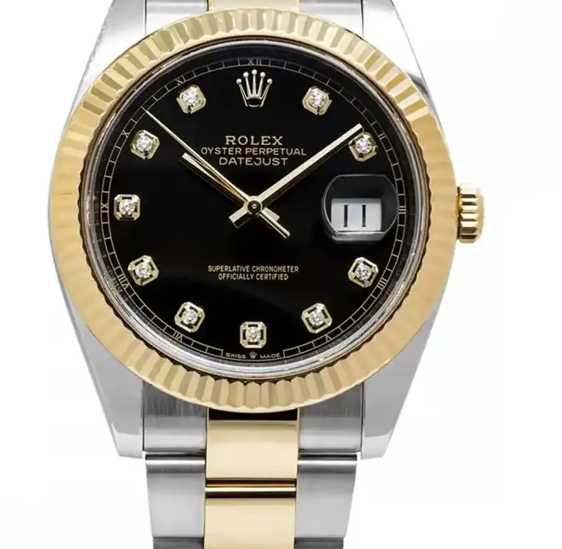 PrestigiousJewelrys Steel Stainless & Rolex 126333 Datejust Gold 0605